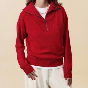 Anthropologie Half Zipper Sweater Very Thick & Warm
